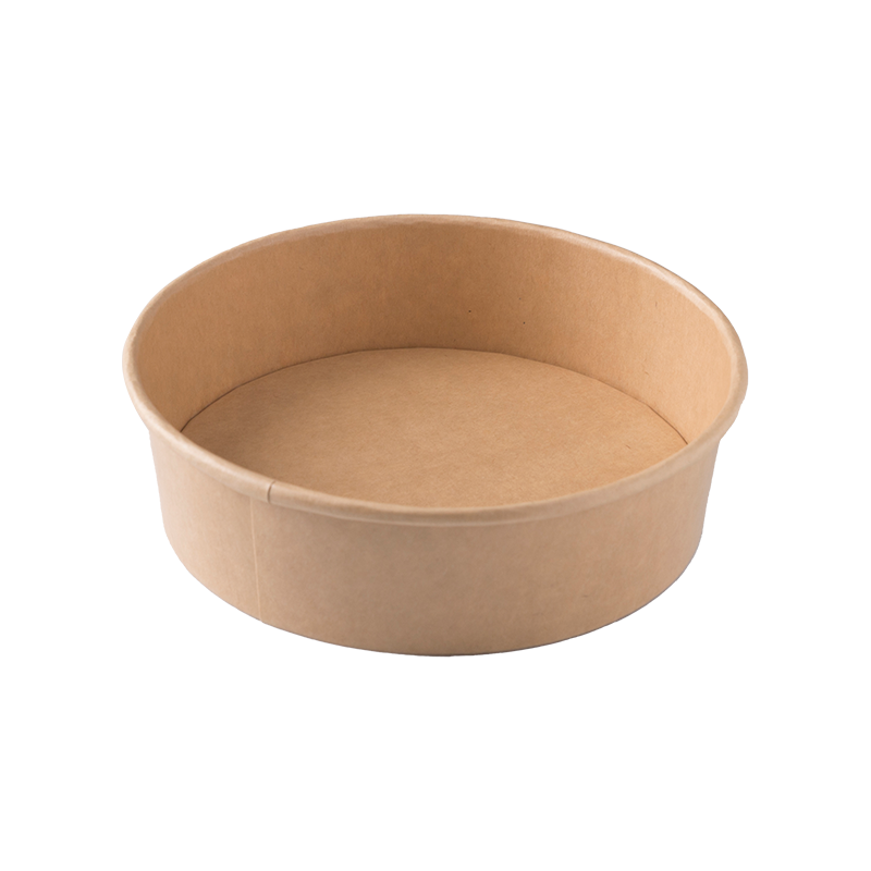 320gsm 850ml To-go salad kraft paper bowl